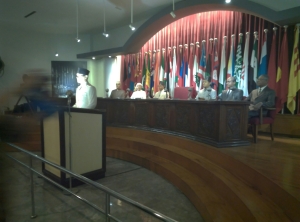 Patung Bung Karno dan delegasi negara peserta KAA